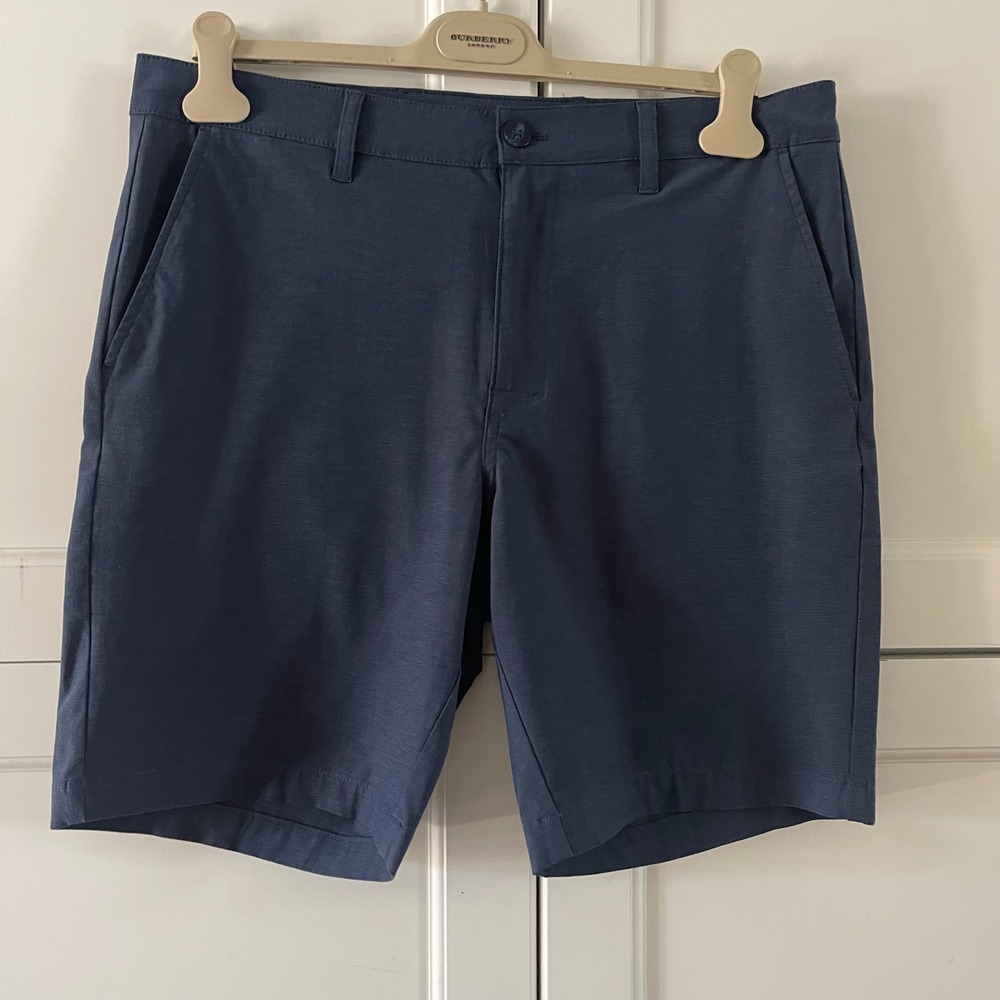 Callaway Mens Golf Shorts Navy Blue Stretch Flat Front Performance Size 34